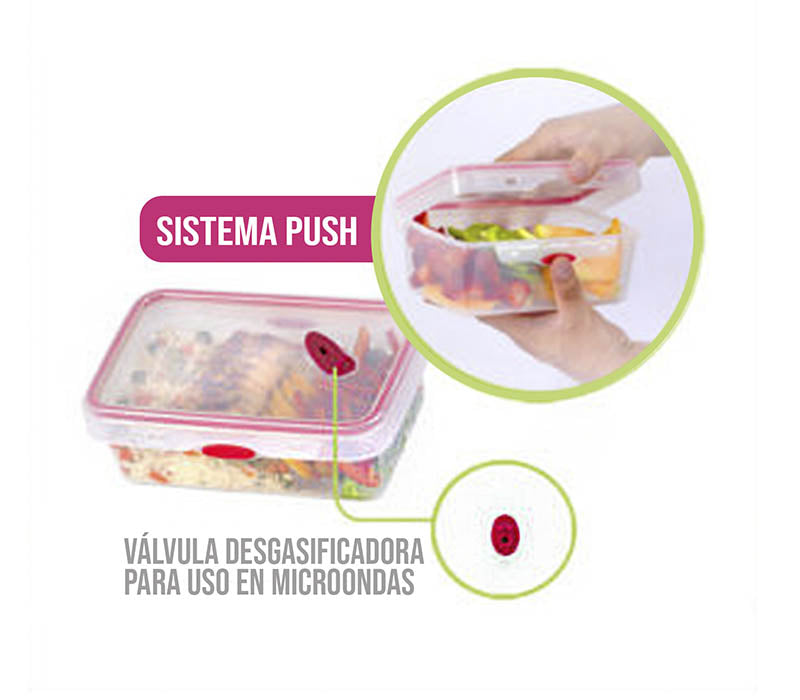 Recipientes plásticos kit  x 4 Unds.