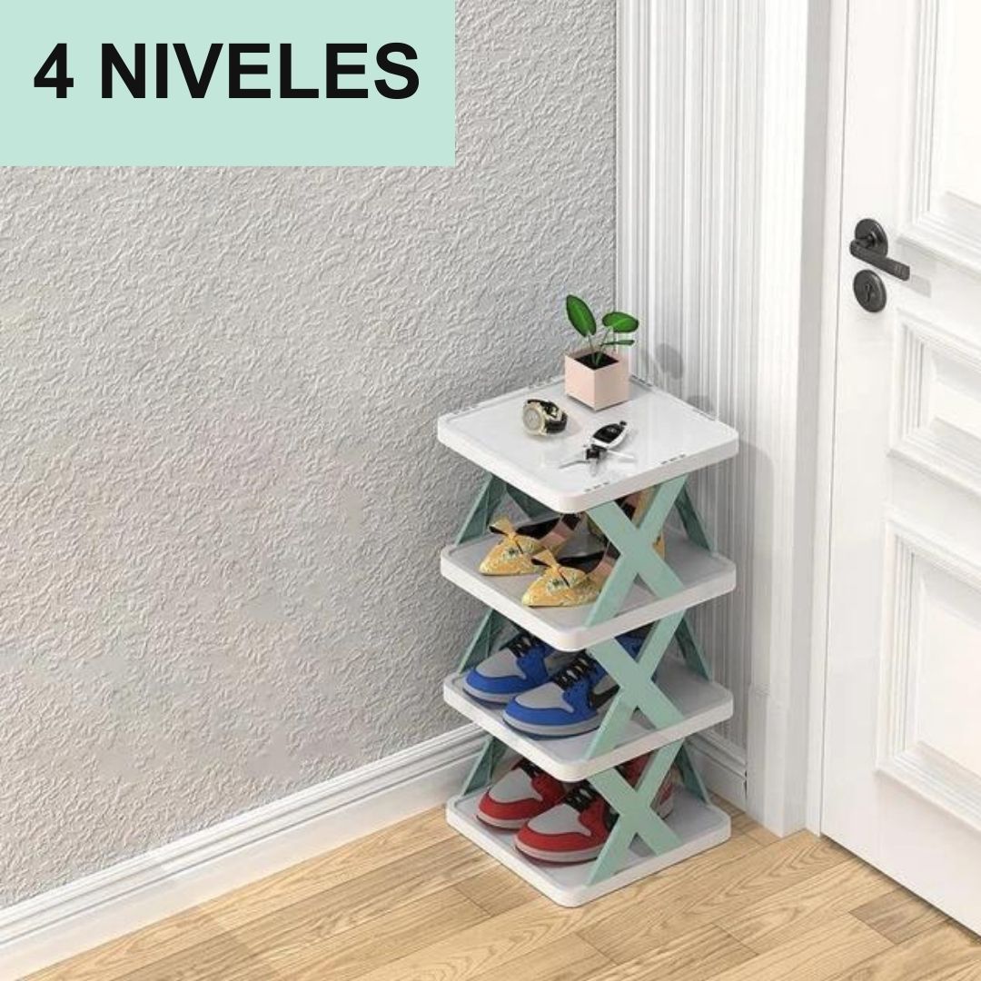 Kit de organizador de zapatos en niveles + rejillas