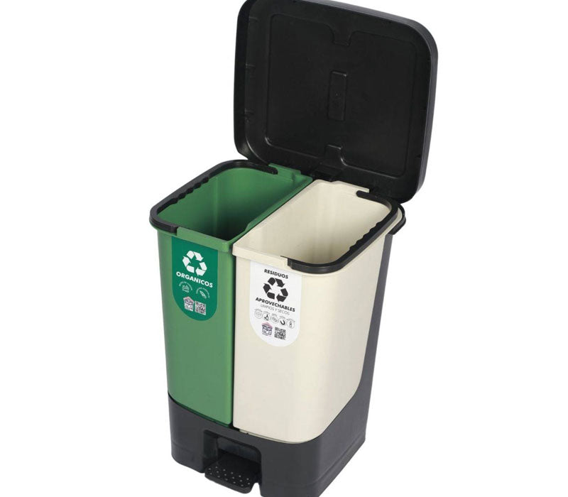 Papelera Dual Reciclable