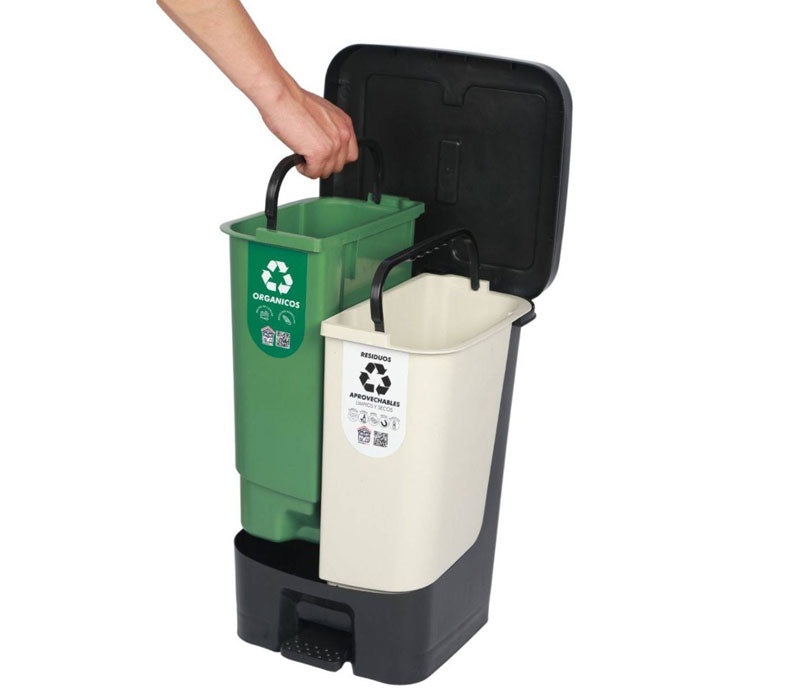 Papelera Dual Reciclable